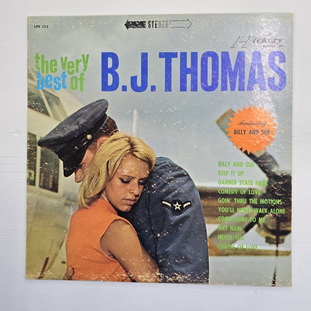 B.J. Thomas - The Very Best of B.J. Thomas LP VG/VG Vintage Vinyl Hickory 133